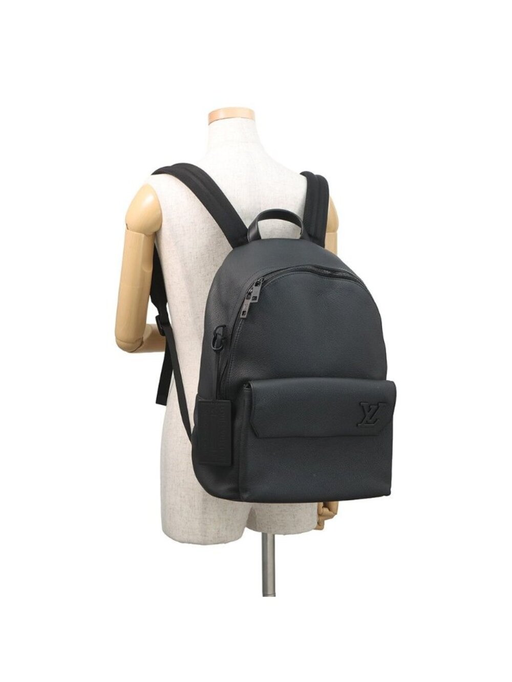 Louis Vuitton Takeoff Backpack Gray Leather Black - Picture 4 of 10
